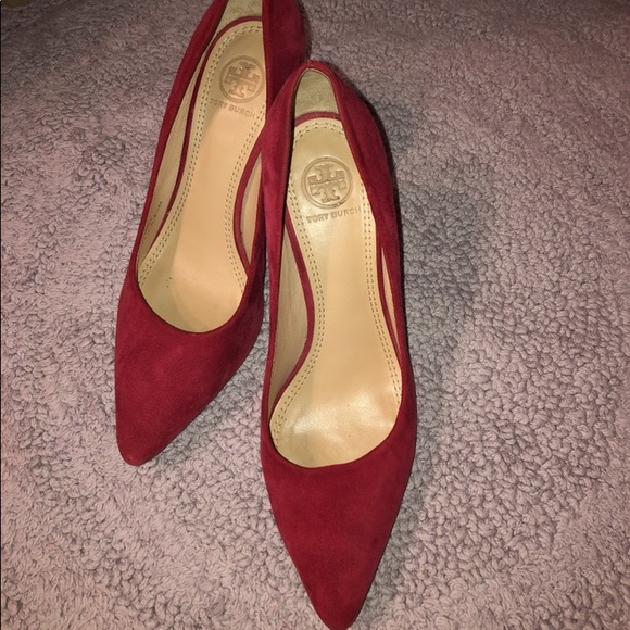 Pierced Multi-Strap Heeled Sandal: Women Red Tory Burch Heels!